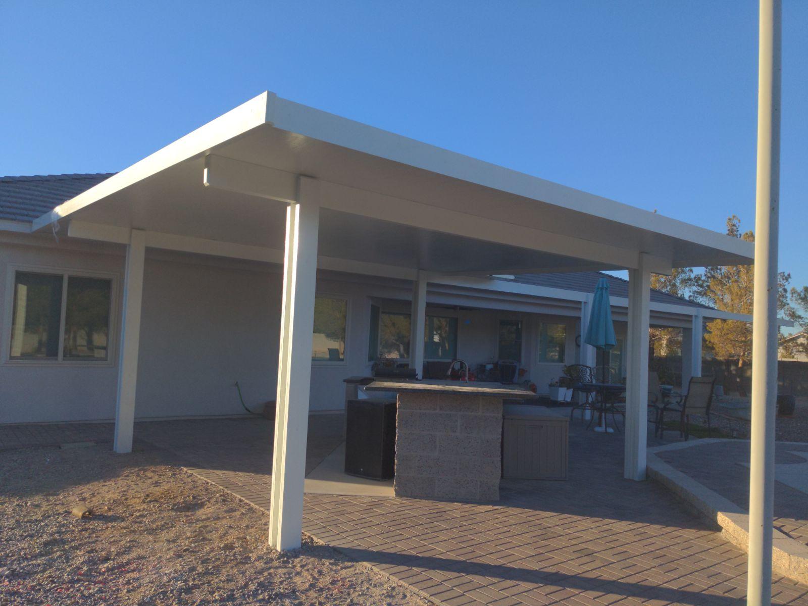 White Alumawood Insulated Patio Cover Snowden Designs