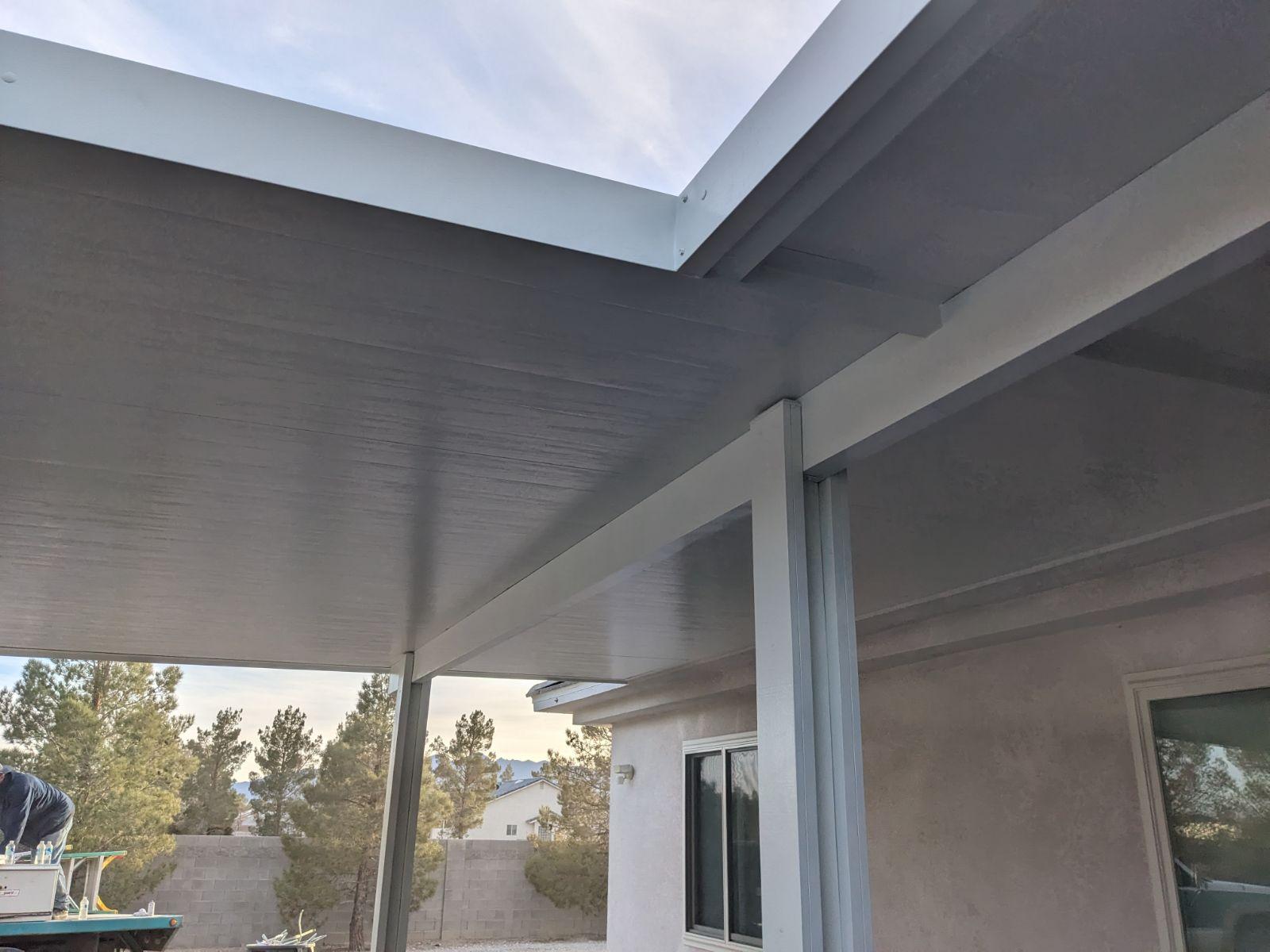 White Alumawood Insulated Patio Cover Snowden Designs