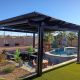 22' x 20' Ebony Alumawood Lattice Patio Cover