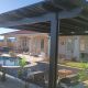22' x 20' Ebony Alumawood Lattice Patio Cover