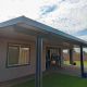28' x 12' Slate & White Alumawood Insulated Roof Patio Cover