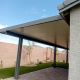 28' x 12' Slate & White Alumawood Insulated Roof Patio Cover