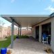 28' x 12' Slate & White Alumawood Insulated Roof Patio Cover