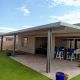 28' x 12' Slate & White Alumawood Insulated Roof Patio Cover