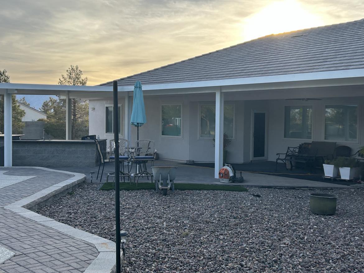 White Alumawood Insulated Patio Cover Snowden Designs