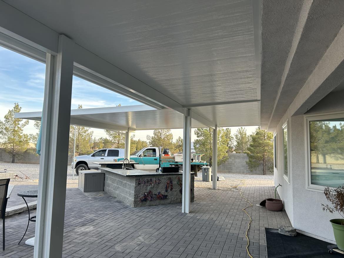 White Alumawood Insulated Patio Cover Snowden Designs