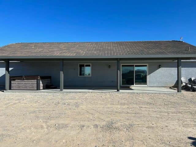 Slate and White Insulated Patio Cover in Pahrump 1108